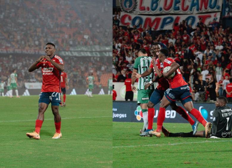 Brayan León Muñiz marcó el gol más rápido en los clásicos con un tiempo de 15.4 segundos. Mender García puso el empate final 2-2. FOTO: CUENTA DE X @DIM_Oficial