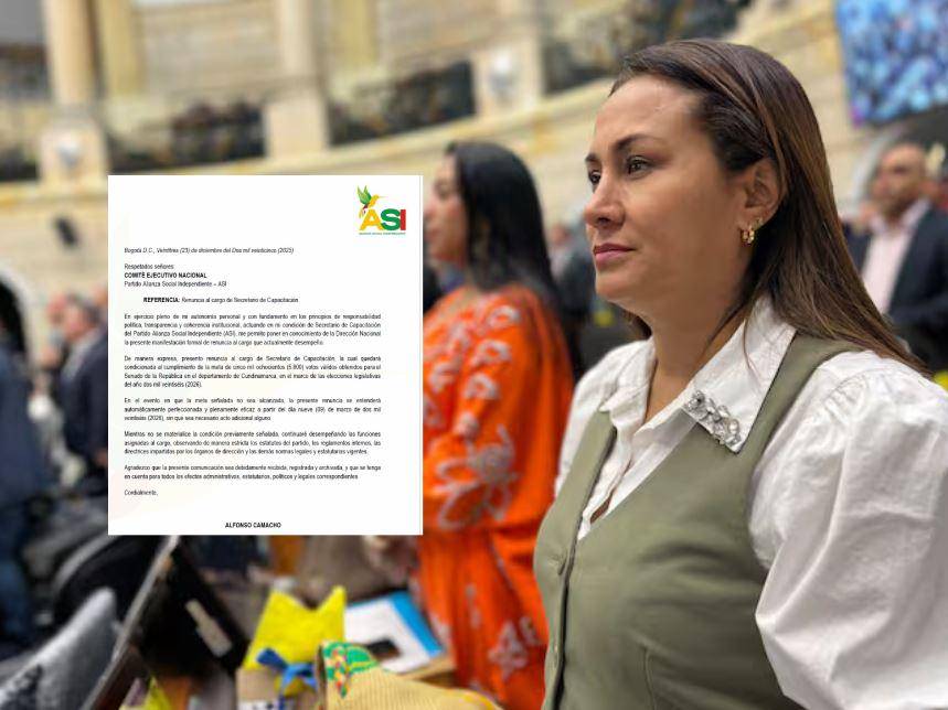 Congresista Berenice Bedoya, del partido ASI.