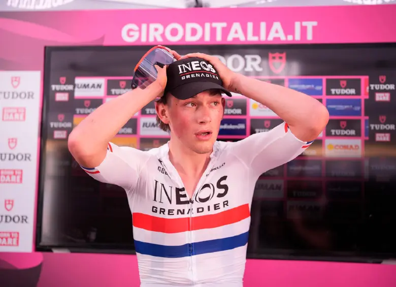 Joshua Tarling logró su primer triunfo en una gran vuelta. FOTO X-GIRO