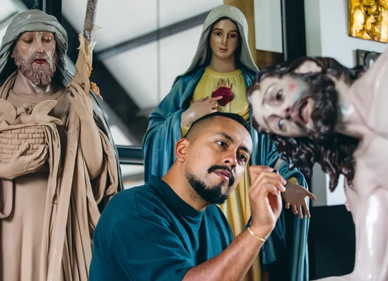 Santiago Ocampo es Artista plástico de la Universidad de Antioquia. Tiene estudios de posgrado en Historia del Arte. FOTO Julio César Herrera.