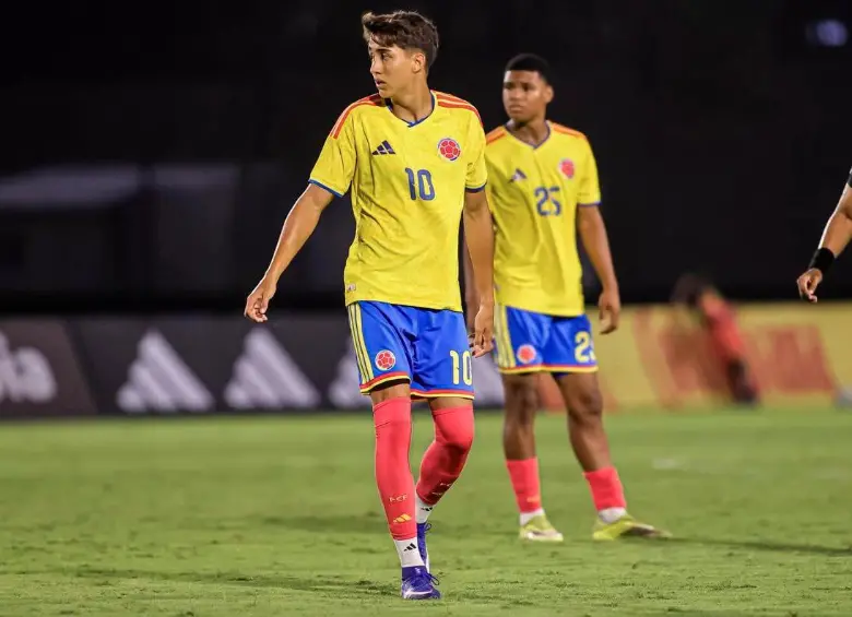 Samuel Martínez, número 10 de la Selección Colombia que disputará la final del Sudamericano Sub-17. FOTO FCF