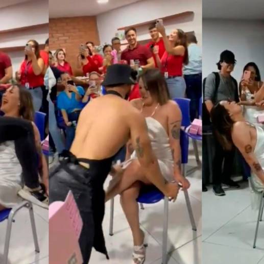 Vivían Polanía es la juez que fumó semidesnuda durante una audiencia de imputación de cargos. FOTOS CAPTURA DE PANTALLA 