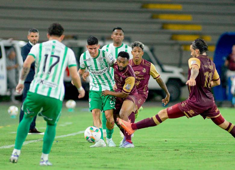 Jorman Campuzano fue la gran figura de Nacional en Ibagué . FOTO COLPRENSA