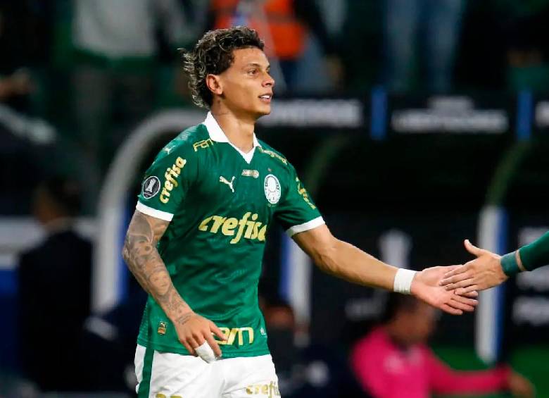 Rirchar Ríos, entre los jugadores más destacados del Palmeiras. FOTO AFP