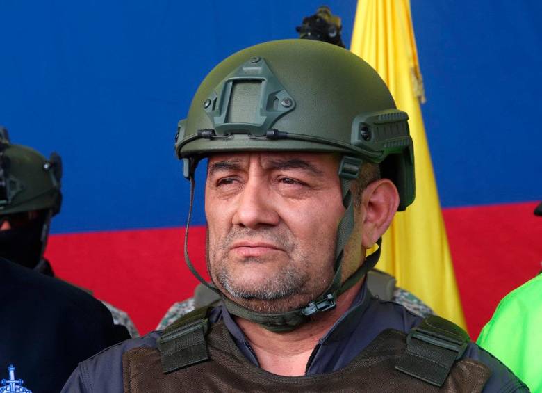 El exlíder del Clan del Golfo Dairo Antonio Úsuga David, alias Otoniel, fue extraditado este 4 de mayo a Estados Unidos. FOTO: EFE