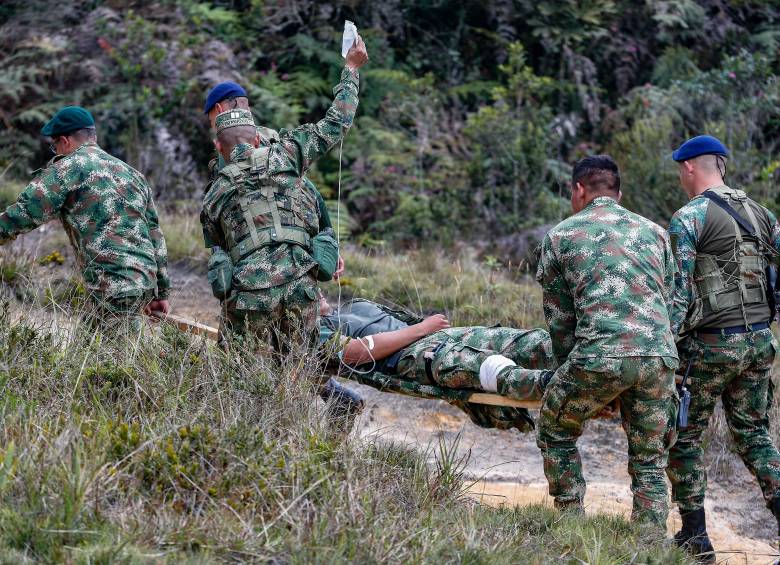 Los militares fueron objeto de ataques con aeronaves no tripuladas. Foto: Manuel Saldarriaga