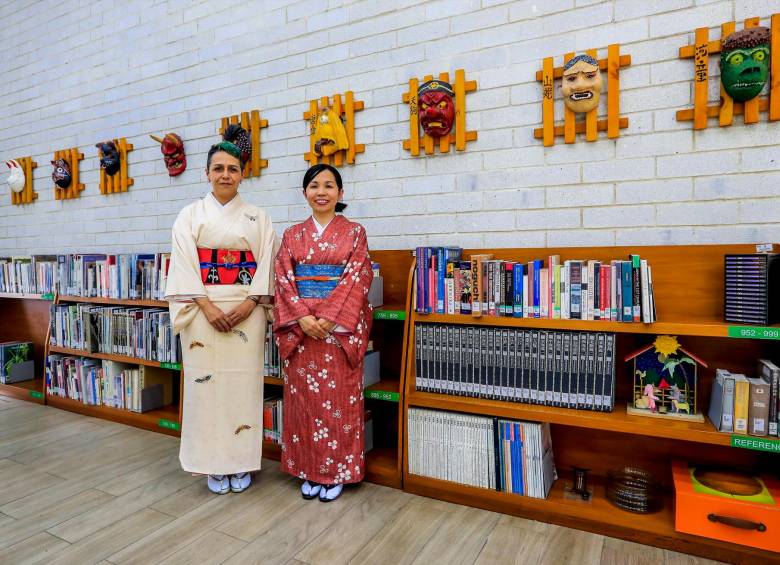 Los intercambios culturales entre Colombia y Japón son muy frecuentes en la Biblioteca de Belén. Foto: Jaime Pérez.