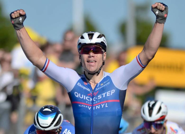 Fabio Jakobsen, de 25 años de edad, es uno de les mejores embaladores del mundo y en la segunda etapa del Tour de Francia lo demostró. FOTO: EFE