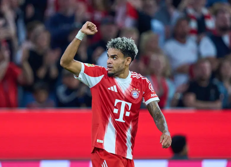 Luis Díaz, figura con el Bayern Munich de Alemania. FOTO: GETTY