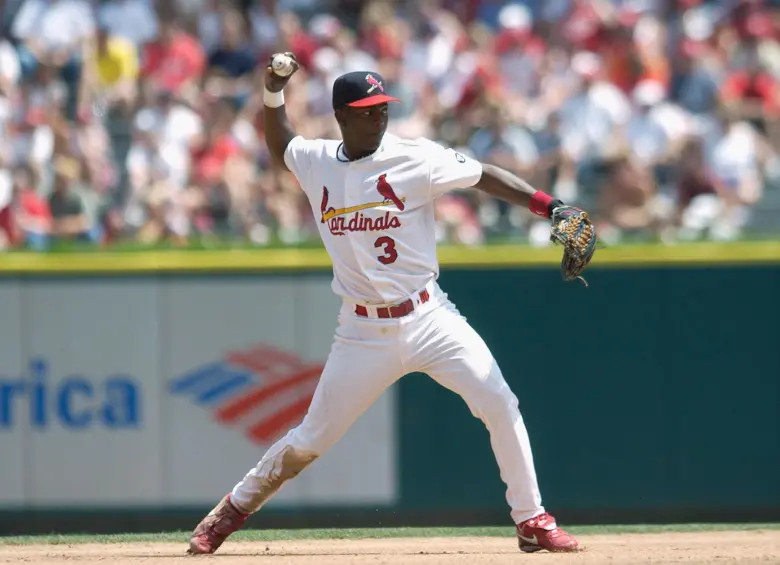Édgar Rentería hizo parte del roster de los Cardenales de San Luis entre 1999 y 2004. FOTO: Tomada de X @Cardinals