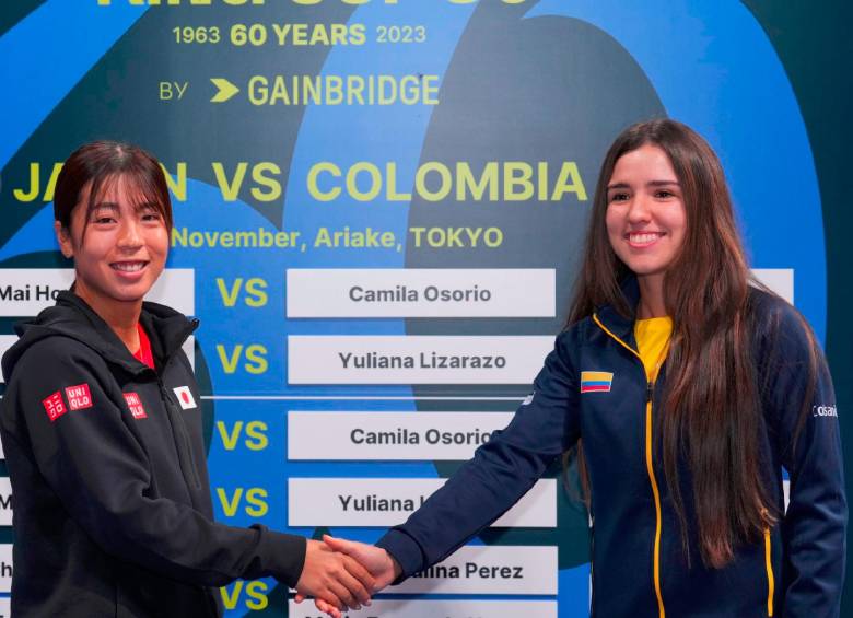 María Camila Osorio (derecha) comenzó ganando en el certamen de naciones más importantes del tenis de campo femenino. FOTO: Tomada de X (antes Twitter)@Fedecoltenis