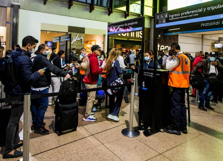 Según la aerocivil, entre enero y septiembre hubo un movimiento de 11 millones de pasajeros internacionales. FOTO: JULIO HERRERA