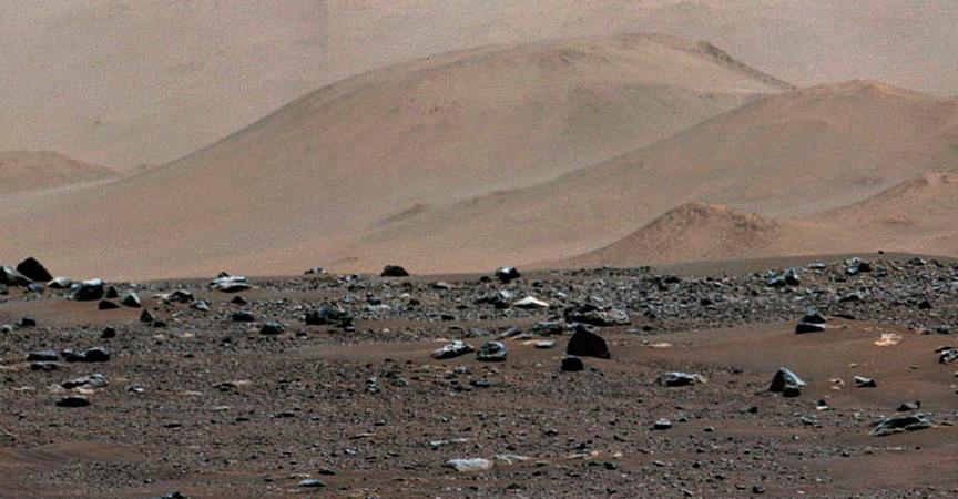 El rover caracterizará la geología del planeta y el clima pasado, allanará el camino para la exploración humana del Planeta Rojo y será la primera misión en recolectar y almacenar rocas y regolitos marcianos (rocas y polvo rotos). Foto: NASA / JPL-Caltech / ASU / MSSS.