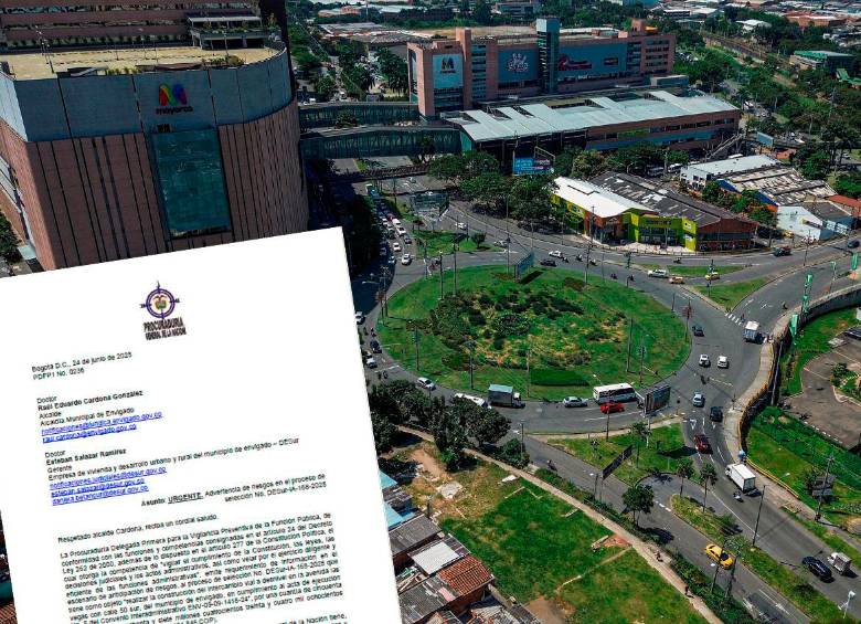 Con este documento, la Procuraduría entregó todos sus reparos con el proceso de contratación de las obras para el intercambio de Mayorca, cuya obra se estima que dure 25 meses. FOTO: MANUEL SALDARRIAGA