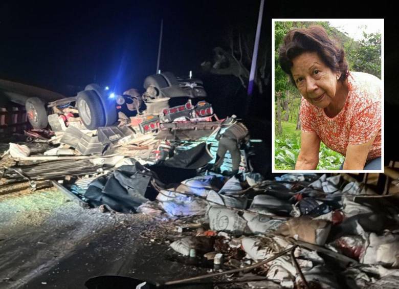 Rovira Collazos Collazos (detalle), de 86 años, fue la víctima del grave accidente ocurrido en la vía Medellín-Santa Fe de Antioquia. Era la mamá de la secretaria de Planeación de Cañasgordas, Adiela Reyes Collazos. FOTOS: CORTESÍA