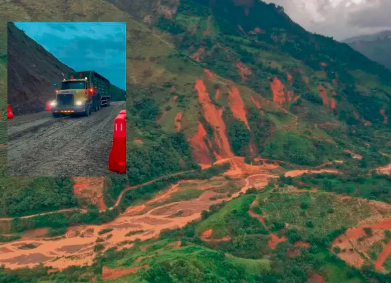 Por este sector de la Troncal del Café solo se permitirá el paso de vehículos cada tercer día y será para los de carga y organismos de socorro. Los demás deberán usar las rutas alternas. FOTO: Cortesía