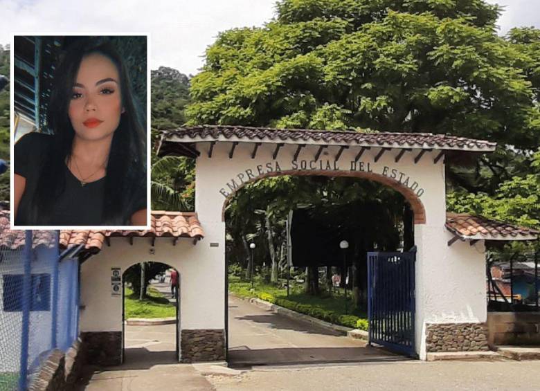 La enfermera Adriana Franco Rodríguez, de 29 años, era empleada del Hospital La Merced, de Ciudad Bolívar, Suroeste antioqueño, y su captura se produjo dentro del centro asistencial. FOTOS: CORTESÍA