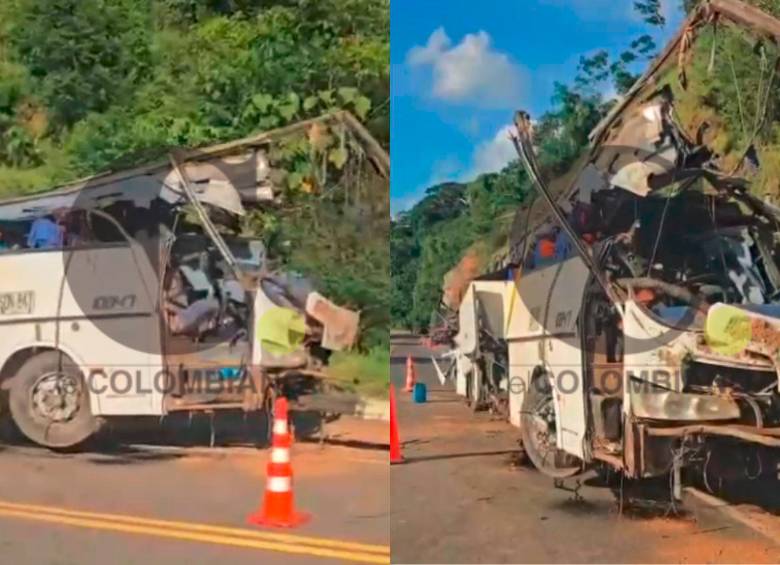 El bus fue extraído con el uso de grúas este fin de semana y ya se le están haciendo todos los peritajes para establecer qué ocurrió realmente en la madrugada del pasado domingo 14 de diciembre. FOTOS: Cortesía