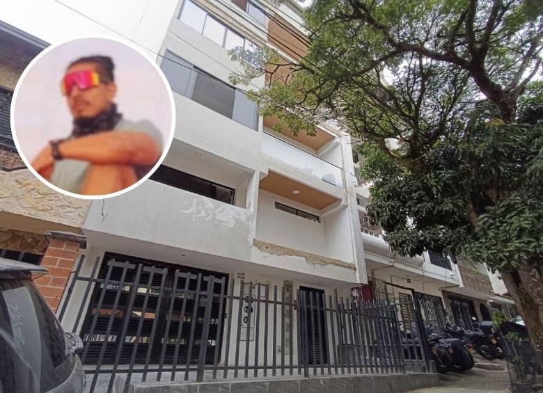 Alejandro Damián Salazar, de 39 años, estaba viviendo en esta casa del barrio Santa Mónica, comuna 12 (La América), y en la madrugada del pasado domingo falleció tras caer desde el balcón. FOTOS: CRISTIAN VÁSQUEZ Y CORTESÍA