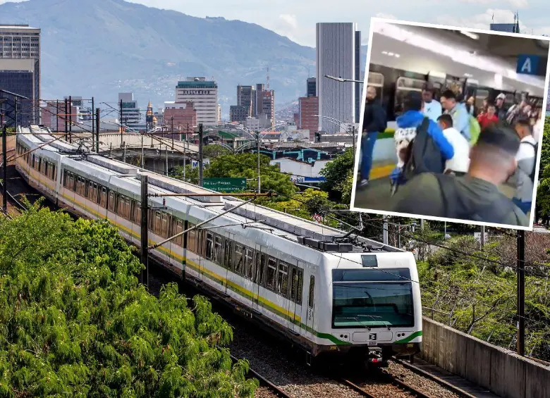 El metro está operando en todas las estaciones, pero con algunas demoras por el inconveniente con uno de sus trenes. También hubo una pelea en la estación San Antonio. FOTO: JUAN ANTONIO SÁNCHEZ