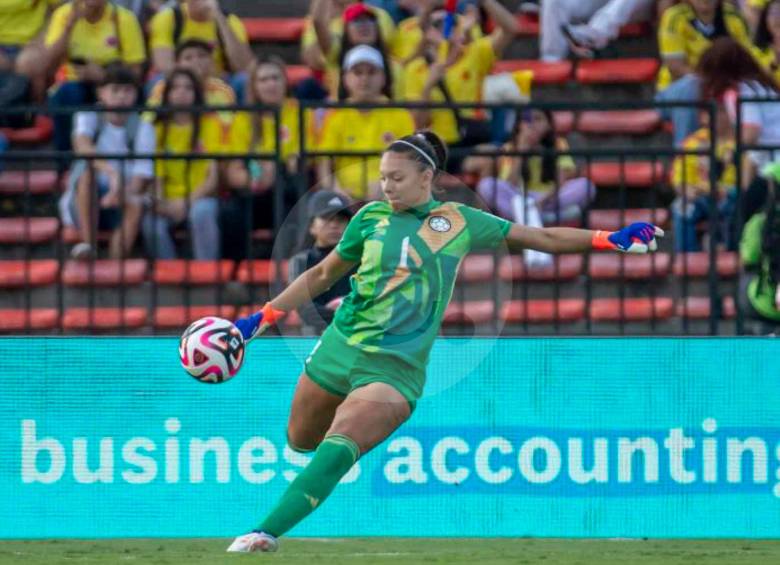 La arquera Luisa Agudelo, quien milita en el Deportivo Cali, fue llamada a última hora para integrar la Selección Colombia para Copa América. FOTO: Juan Antonio Sánchez