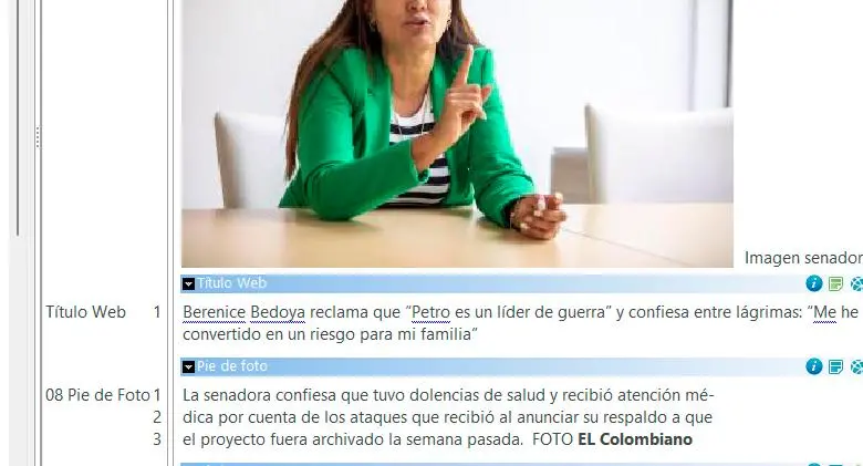 “Petro es un líder que incita al odio”: senadora Berenice Bedoya