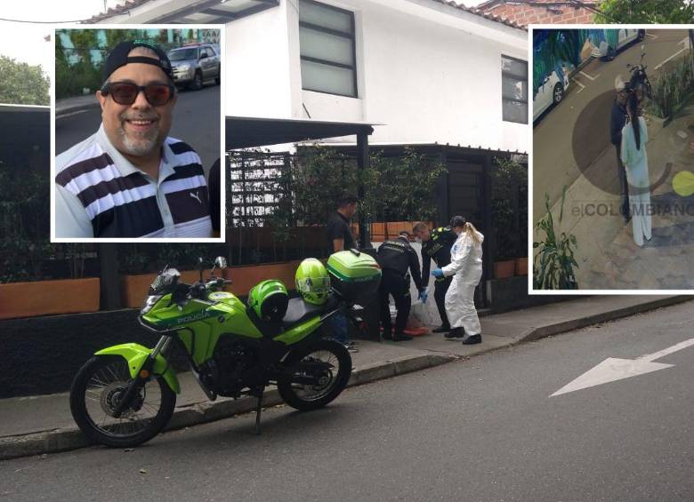El puertorriqueño Gustavo Javier Rodríguez Meléndez (izquierda), de 53 años, fue encontrado muerto dentro de este hotel, en el barrio Laureles, de Medellín. Horas antes de su crimen, se le vio en una tienda del sector (derecha), siendo estas las últimas imágenes que se conocieron de él con vida. FOTOS: GUILLERMO LEÓN OSPINA MUÑOZ Y CORTESÍA