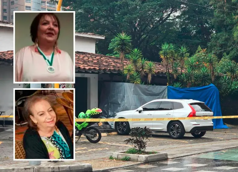 María Victoria (arriba) y María Norelia (abajo) fueron asesinadas dentro de una panadería en el barrio Villagrande, de Envigado. FOTOS: Santiago Olivares Tobón y cortesía