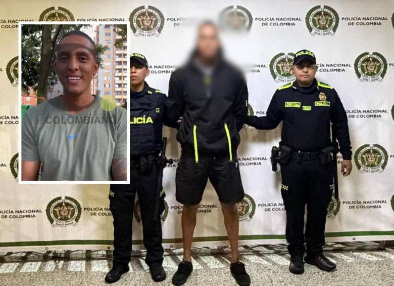 Rubén de Jesús Saldarriaga Sánchez, de 31 años, fue capturado por el presunto crimen de su exnovia, la influenciadora La Traviesa RP. FOTOS: CORTESÍA POLICÍA METROPOLITANA Y REDES SOCIALES