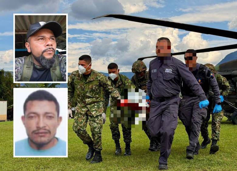 Tras la muerte de Erlinson Echavarría Escobar (arriba), alias Ramiro, el mando del frente 18 de las disidencias de las Farc quedaría en manos de Wilmar de Jesús Graciano Molina (detalle), alias Román. FOTOS: CORTESÍA