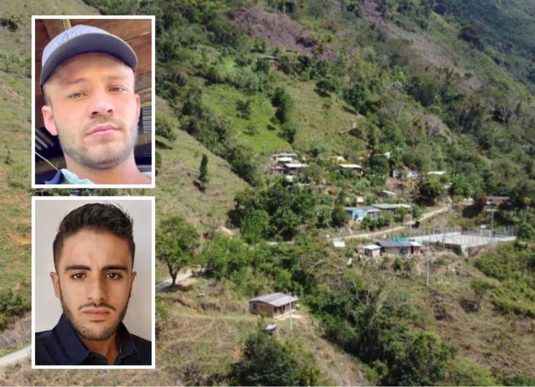 Jhon Edison Chalá Torrejano (arriba), alias Víctor Chalá, es el señalado de cometer el presunto asesinato del periodista Mateo Pérez Rueda (abajo) en la vereda Palmichal, una de las más peligrosas de Briceño, Antioquia. FOTOS: CORTESÍA