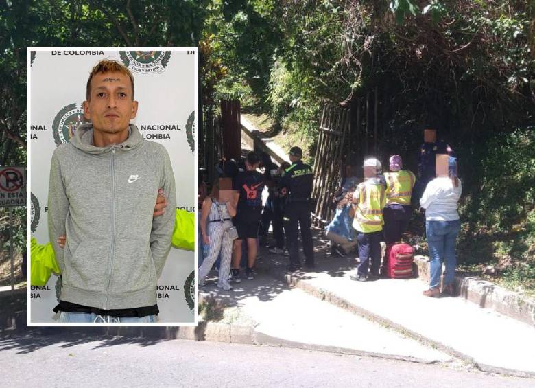 A Róbinson Duque Castañeda, de 37 años, lo capturaron por el asesinato de dos jóvenes en el parque de Las Mascotas, en Sabaneta. En un comienzo se había dicho que era un crimen sentimental contra la adolescente, versión que desvirtuaron las investigaciones. FOTO: GUILLERMO LEÓN OSPINA MUÑOZ Y CORTESÍA