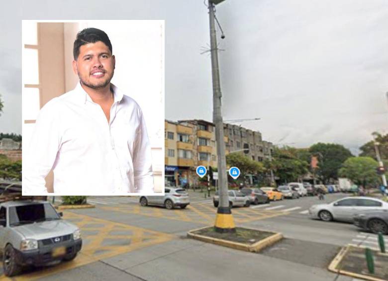 A Esteban Ramírez Parra (detalle), de 38 años, lo balearon cuando transitaba por este sector de Belén Rosales en compañía de su hermana. Dos hombres motorizados escaparon tras el ataque. FOTOS: GOOGLE MAPS Y CORTESÍA