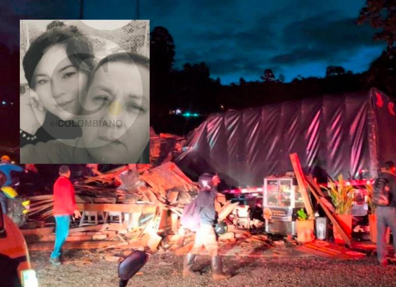 Flor Nelly Ospina Rendón, de 39 años, y Servio Marino Chaves Burbano, de 57, fueron las dos víctimas del accidente ocasionado por un camión que envistió el carro en el que iban y luego colisionó contra un restaurante en Caldas, Antioquia. FOTOS: CORTESÍA QUINDÍO NOTICIAS