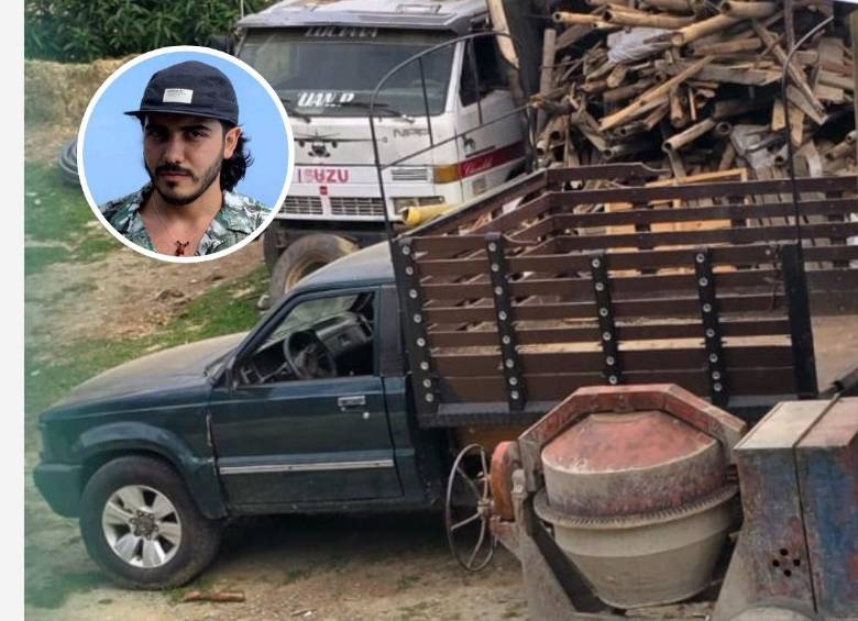 Esta es la camioneta en la que secuestraron al ingeniero Andrés Camilo Peláez Yepes. Fue incautada por las autoridades en un predio que pertenece al Hospital Mental de Antioquia (HOMO), pero que está invadido. FOTO: CORTESÍA