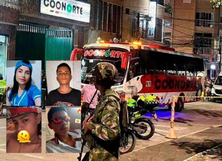 El ataque armado cobró la vida de cuatro pasajeros de un bus intermunicipal en Puerto Berrío. FOTOS: CORTESÍA