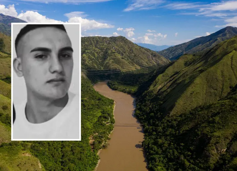 En las obras del puente del corregimiento La Angelina, de Buriticá, ocurrió la caída y posterior muerte de Santiago Briceño, de 22 años. FOTOS: EL COLOMBIANO Y CORTESÍA 