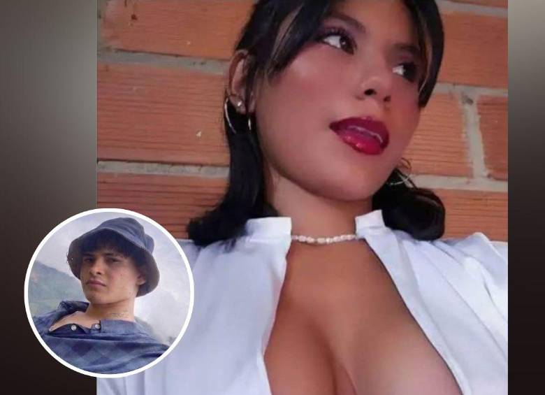 A Keren Saray Linares (principal), de 20 años, la asesinaron en una aparente situación de violencia de género y por estos hechos ya fue capturado su compañero sentimental, Daniel Rendón (detalle), de 25 años. FOTOS: CORTESÍA NOTICIAS SUROESTE 