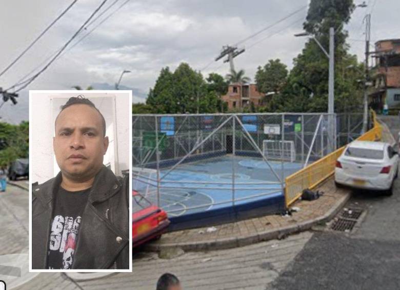 Los hechos ocurrieron en la cancha de El Tierrero, en el barrio Popular, luego de que un grupo de punkeros se viera implicados en un altercado. En los hechos murió Ómar Alexis Ayala Taborda, conocido como El Punk o El Crespo, de 35 años. FOTOS: GOOGLE MAPS Y CORTESÍA