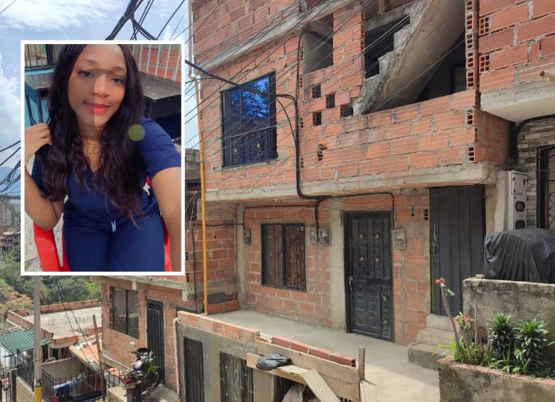 A Yulieth Tatiana Murillo Peña (detalle), de 25 años, la encontraron muerta dentro de la propiedad en el barrio Villa Linda, de Bello. FOTOS: ANDRÉS GARCÍA HERNÁNDEZ Y CORTESÍA
