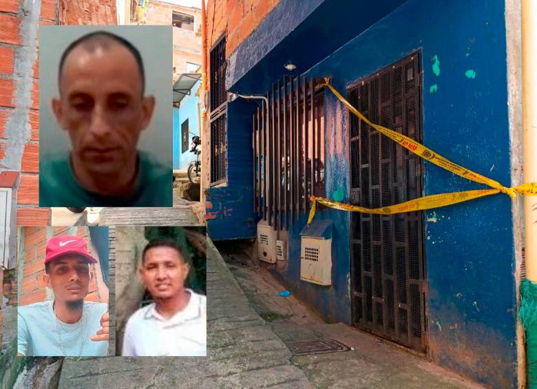 Por el asesinato de los hermanos Jorge Armando y Miguel Ángel Ramos Ospino (abajo), además de Víctor Rafael Blanco Castro, dentro de esta casa en la vereda El Llano, de La Estrella, un juez mandó a la cárcel a Luis Alberto Vásquez Machado (arriba), alias El Flaco. FOTOS: Andrés Felipe Osorio y cortesía