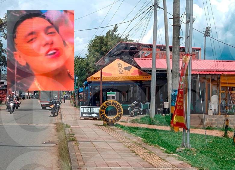 En una de las mesas de este restaurante, en la vía de acceso a Calima El Darién, Valle del Cauca, mataron a Juan Pablo Leal Vásquez, de 27 años, más conocido como Pablito Tusi. FOTO: Cortesía Periódico Regional RedAcción Calima