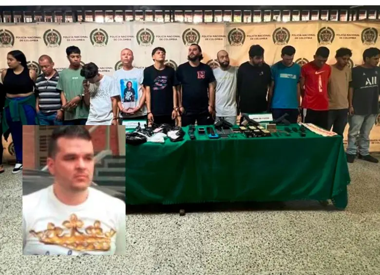 Las 17 capturas contra presuntos miembros de la banda La Terraza buscan golpear a alias Keiler (detalle), a quien investigan por el asesinato de alias Pichi Gordo. FOTOS: CORTESÍA