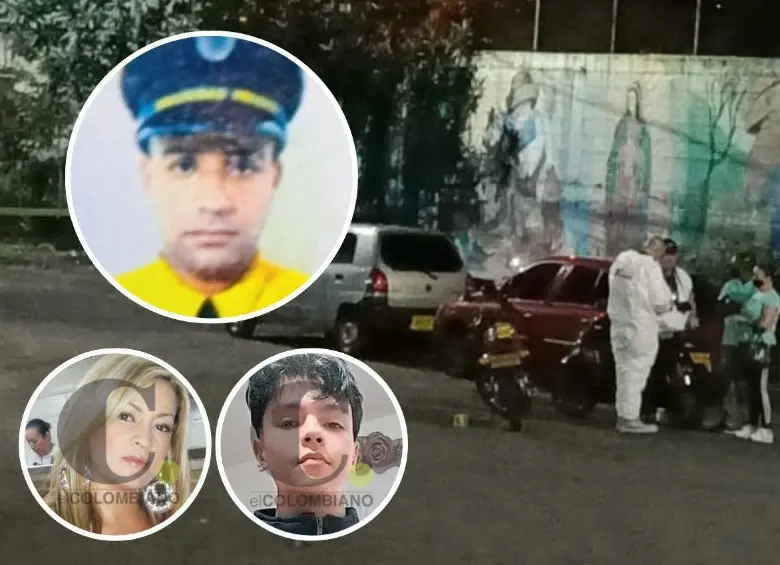 Por este homicidio, ocurrido en la noche del 27 de enero de 2022, las autoridades condenaron a Jorge Alejandro Zapata García (arriba), de 38 años. En el hecho fueron asesinados Maribel Andrea Pimienta Rivera (abajo, izq.), de 35 años, y su hijo Breiner Andrés Agudelo Pimienta (abajo, der.), de 17 años. FOTOS: CORTESÍA