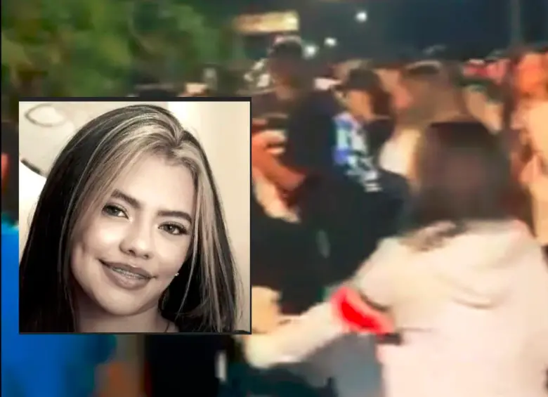 Decenas de personas acudieron al sitio del accidente en la vía Las Palmas, que dejó una persona muerta, identificada como Salomé Vargas Arango (detalles), de 18 años, y una gravemente lesionada. FOTO: CORTESÍA