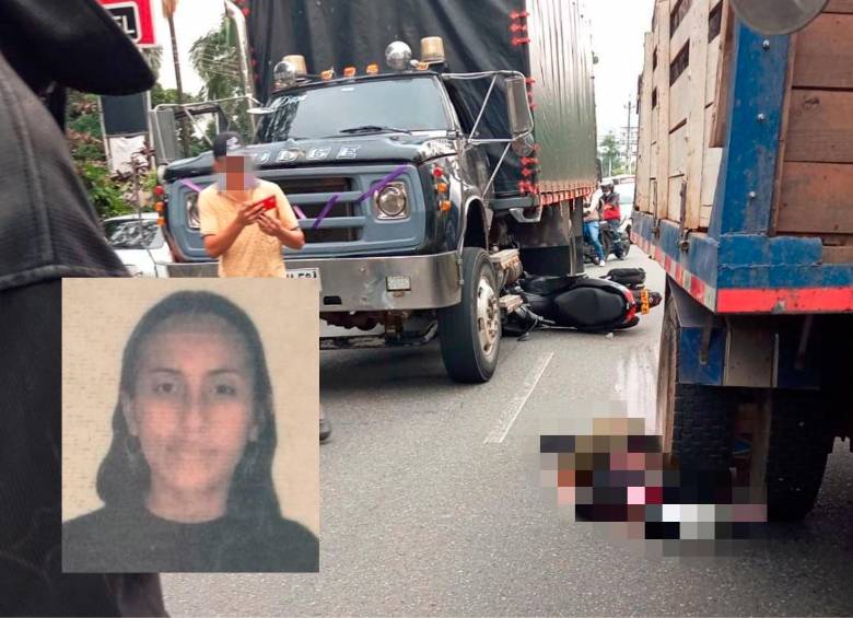 Liliana Marcela Barrero Martínez, de 36 años, falleció en el accidente registrado en la mañana de este miércoles en la autopista Sur. FOTOS: CORTESÍA