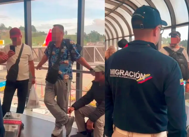 Tres de estos europeos provenían de naciones surgidas de la antigua Unión Soviética y todos venían de República Dominicana. El cuarto había llegado desde Panamá y era un búlgaro. FOTOS: CORTESÍA MIGRACIÓN COLOMBIA