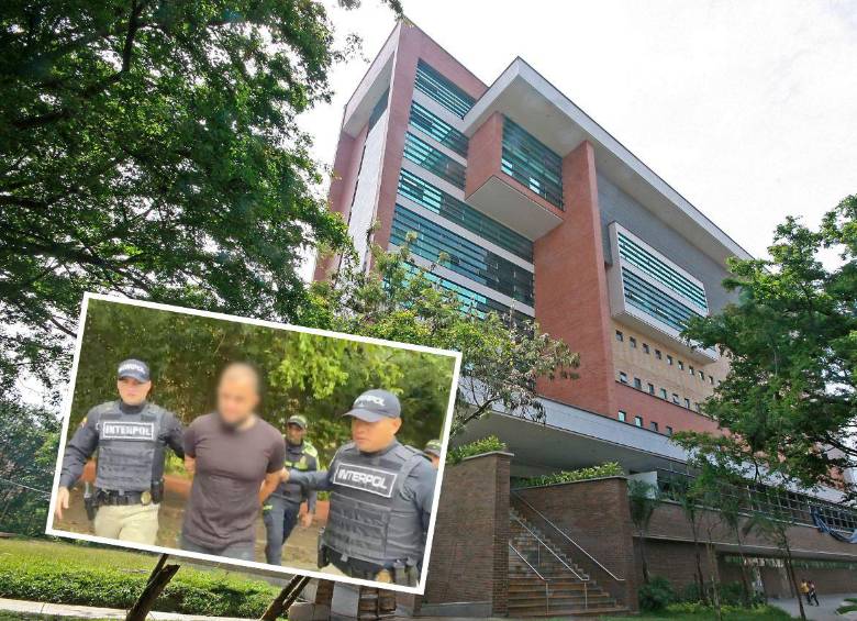 El australiano-iraní Arash Ebrahimi Far, de 31 años, lo capturaron cuando estaba siendo atendido por una herida de arma de fuego en la Clínica del Norte, de Bello. Su lesión se produjo en un hurto ocurrido en Copacabana. FOTOS: EL COLOMBIANO Y CORTESÍA
