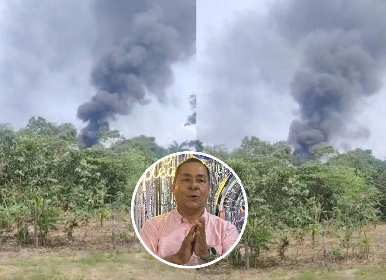 Carlos Julio Valderrama (detalle) registró el accidente de la aeronave Hércules siniestrada en Puerto Leguízamo y relató los momentos vividos. FOTOS: CORTESÍA Y TOMADA DE REDES SOCIALES