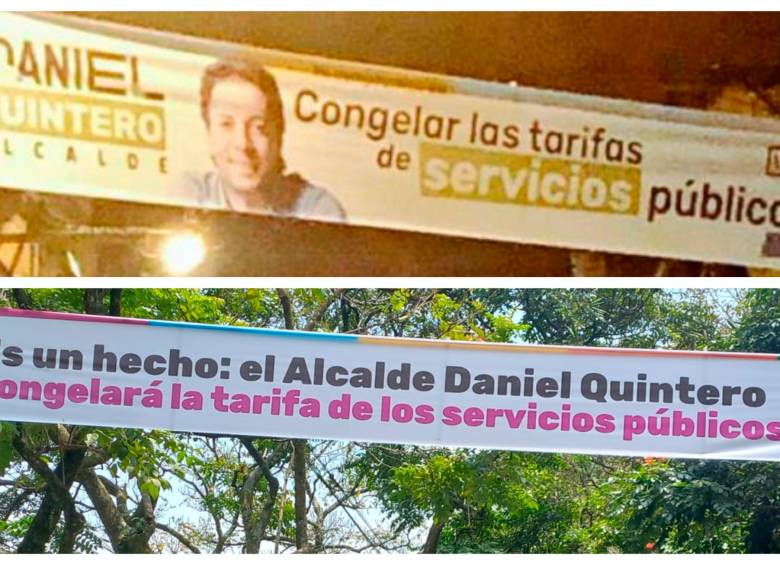 El congelamiento de las tarifas de servicios públicos fue una promesa de campaña de Daniel Quintero en 2019 y revivió este año con el pedido al presidente Gustavo Petro. FOTOS: ARCHIVO